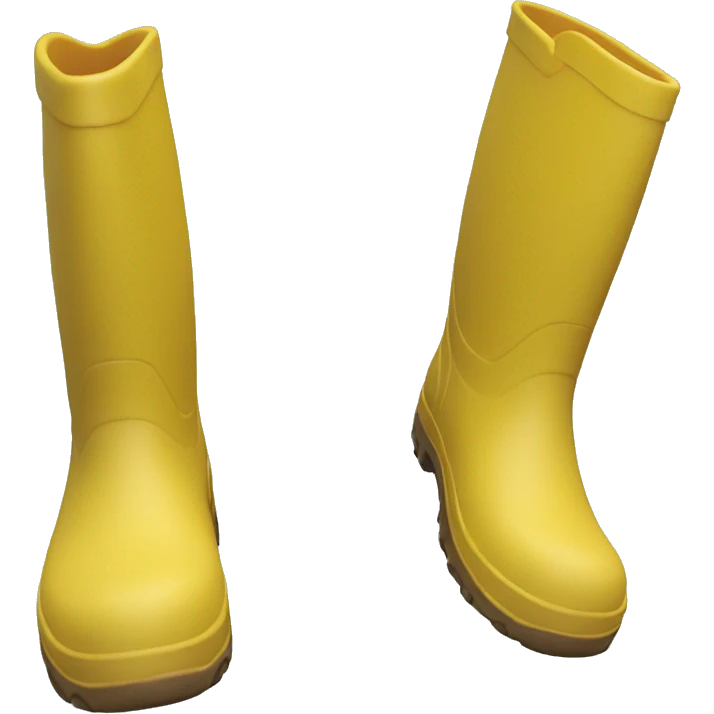 rubber boot yellow emoji