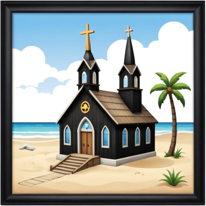 beach church emoji