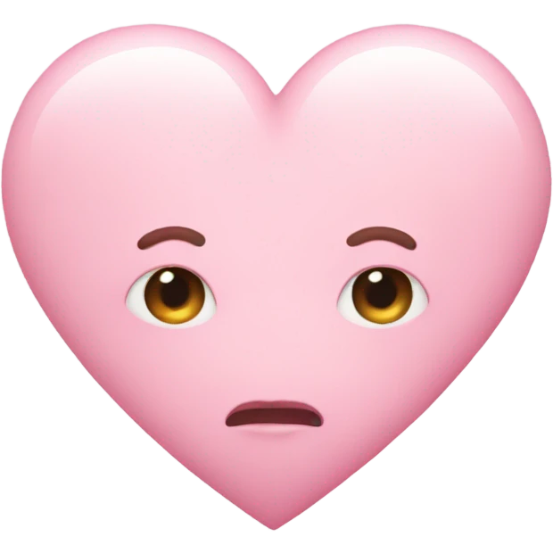 Pastel pink heart  emoji