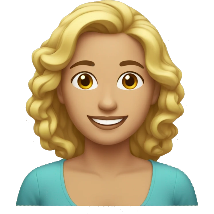 Cirulo feliz de mujer  emoji