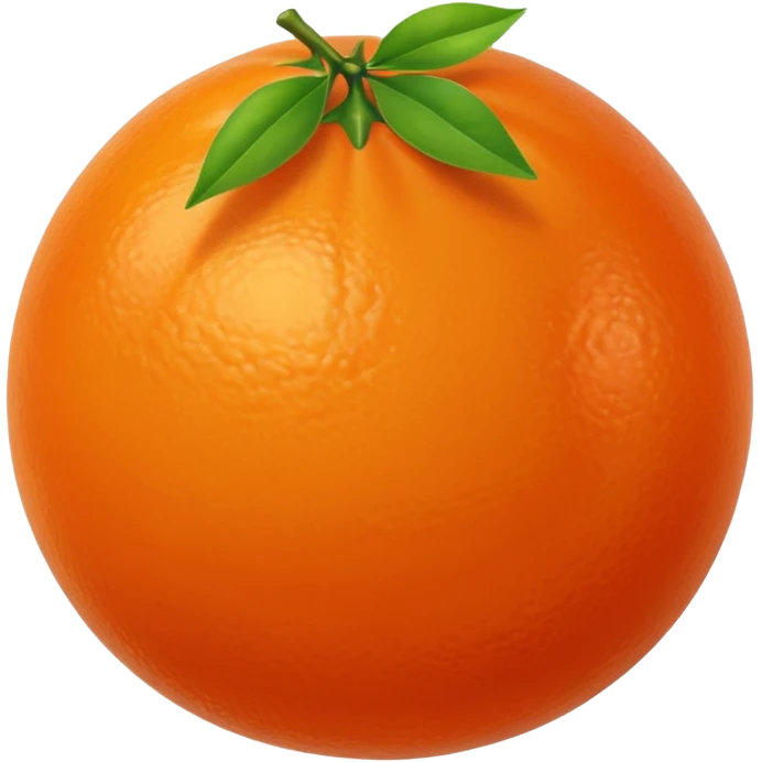 tangerine sphere emoji