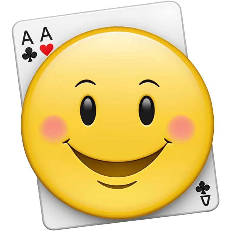 smiley face solitaire card emoji
