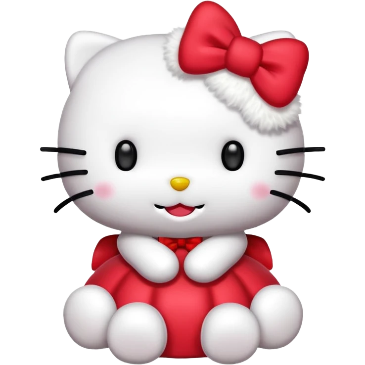 Classic hello kitty fully body Sanrio no mouth  emoji
