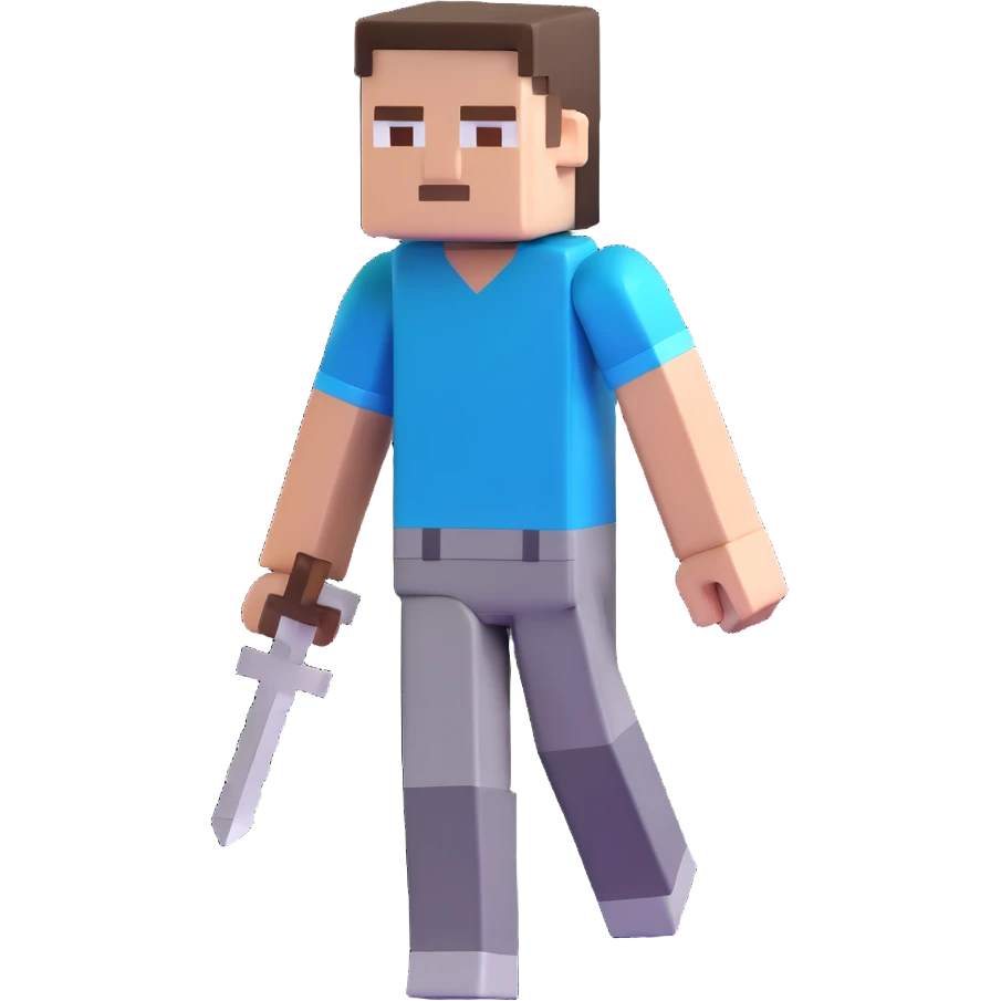 Minecraft Steve character emoji