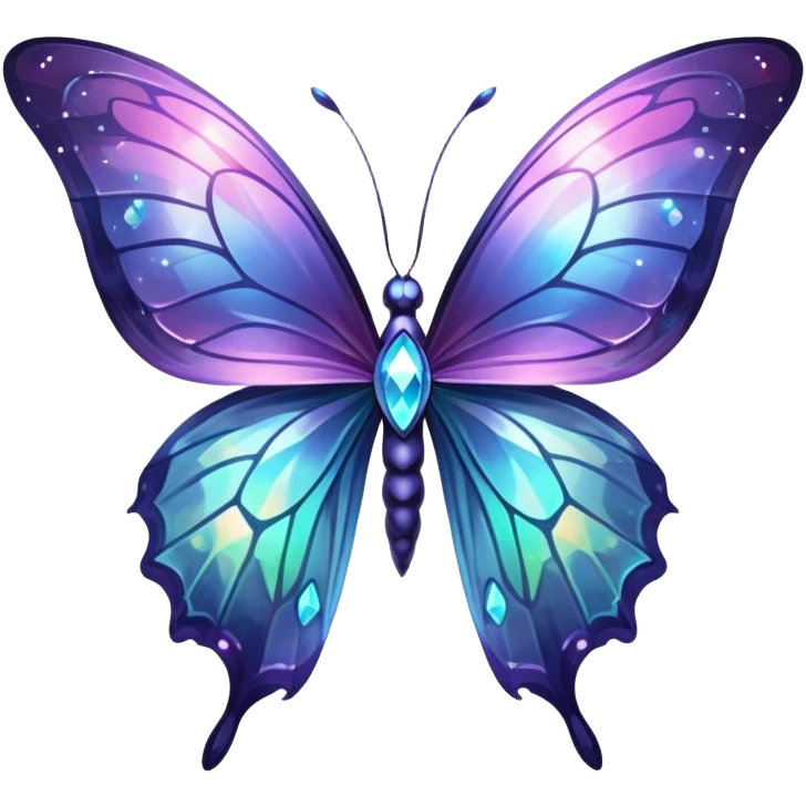 Nebula Crystal Butterfly emoji