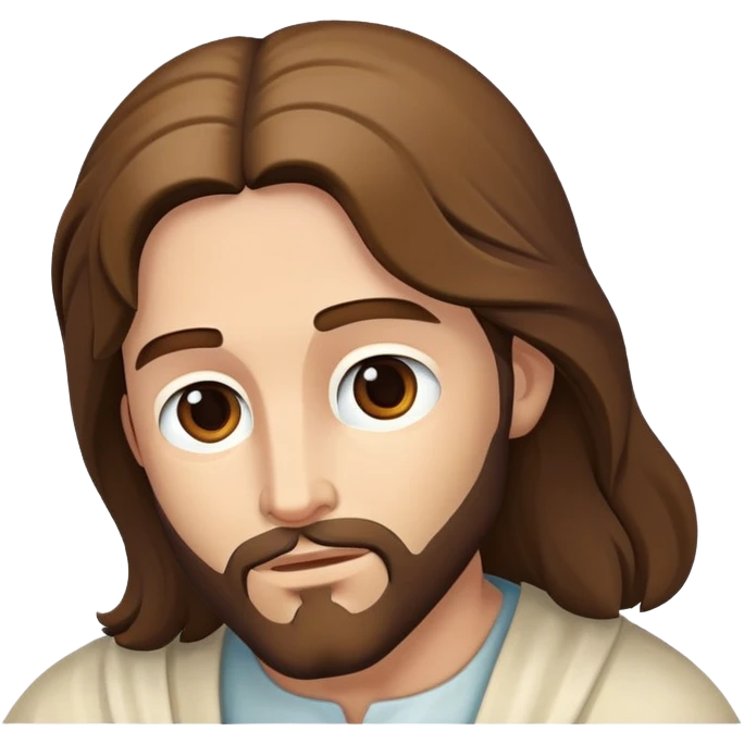 With Jesus emoji