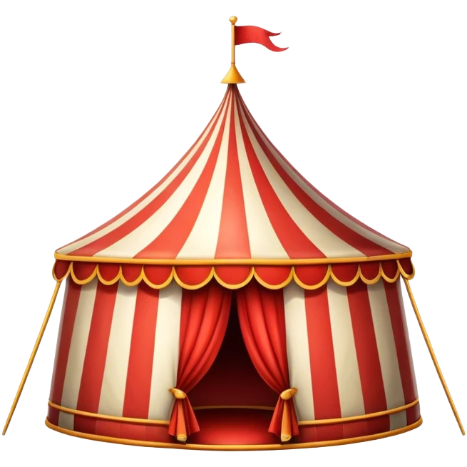 Vintage circus tent emoji