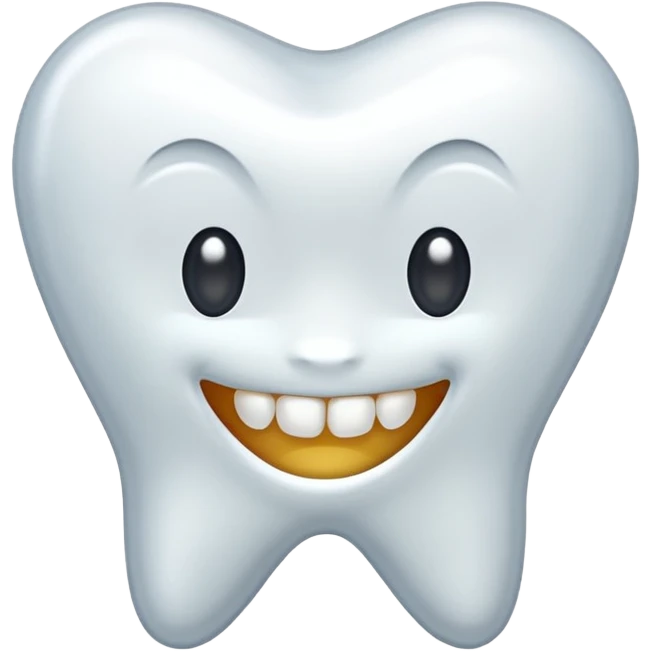 Ordinary tooth emoji