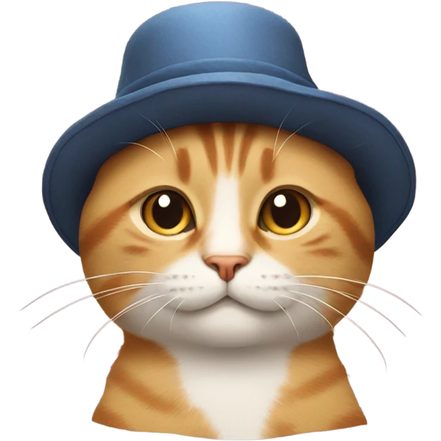 Cat with hat emoji