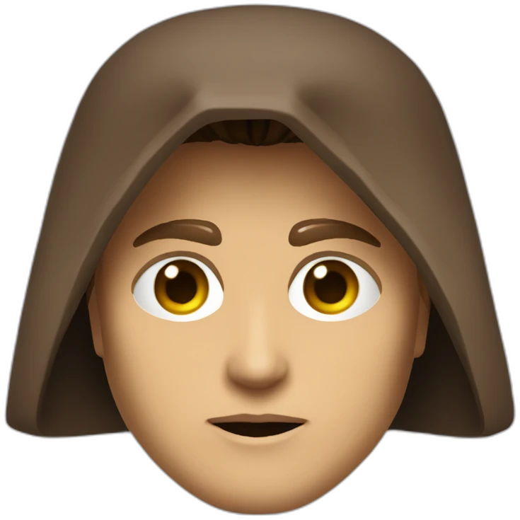anakin skywalker sith eyes, hood (waist up, front facing) emoji