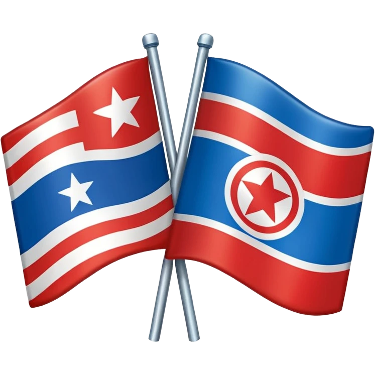 About a emoji flag combination with Puerto Rico + North Korea emoji flag combination flag hack as a flag emoji
