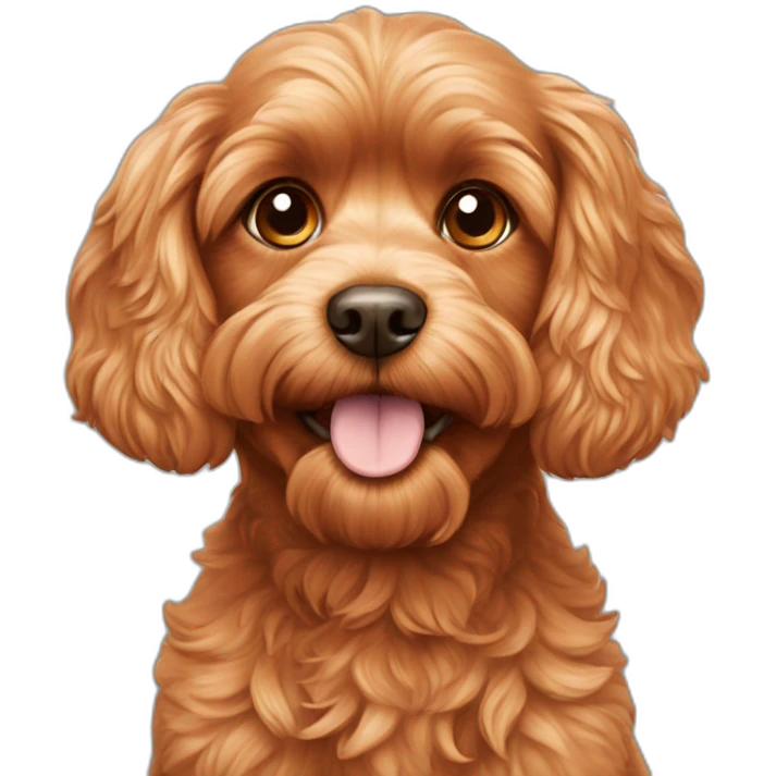Orange cavoodle emoji