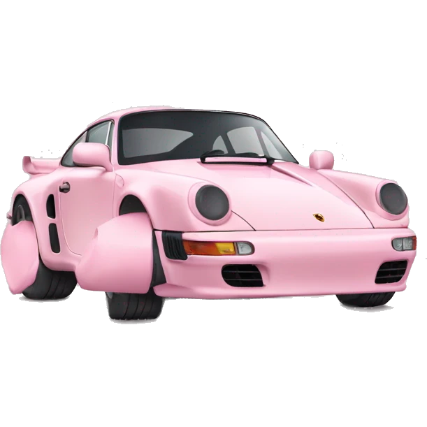 Soft pink Porsche  emoji
