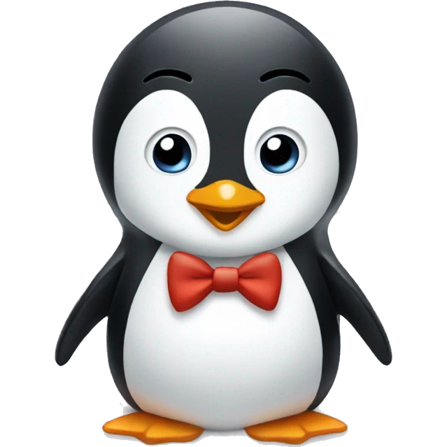 penguin with toot emoji