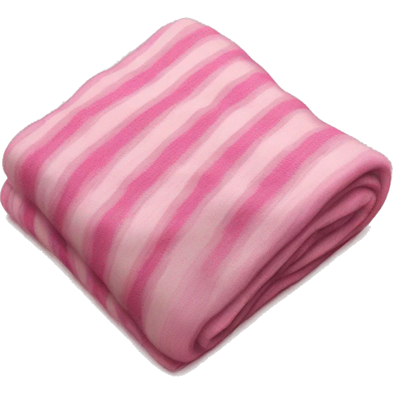folded pink blanket emoji