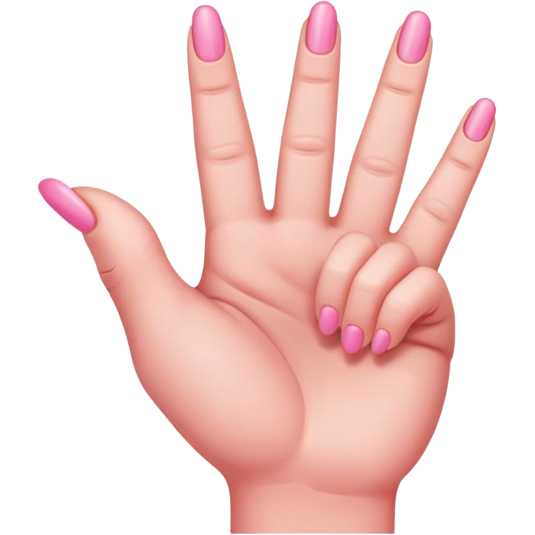 pink middle finger emoji