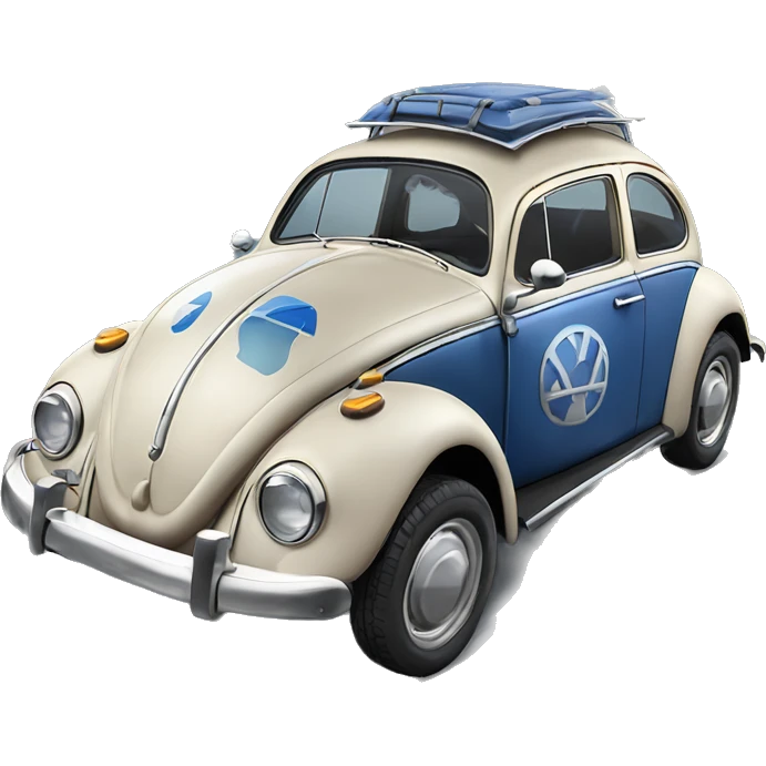 Side view 1956 Captain Rex Volkswagen bug fresh from space for snow travel and disguise  emoji