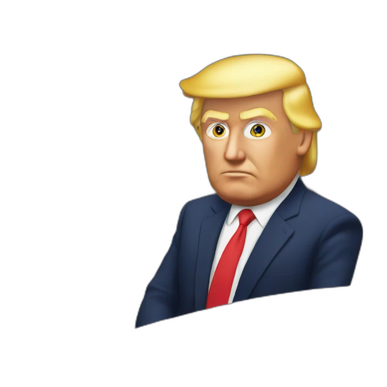 Trump in the car emoji