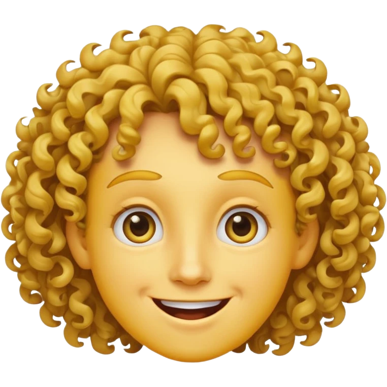 Yellow face curly eyes expressive smile emoji