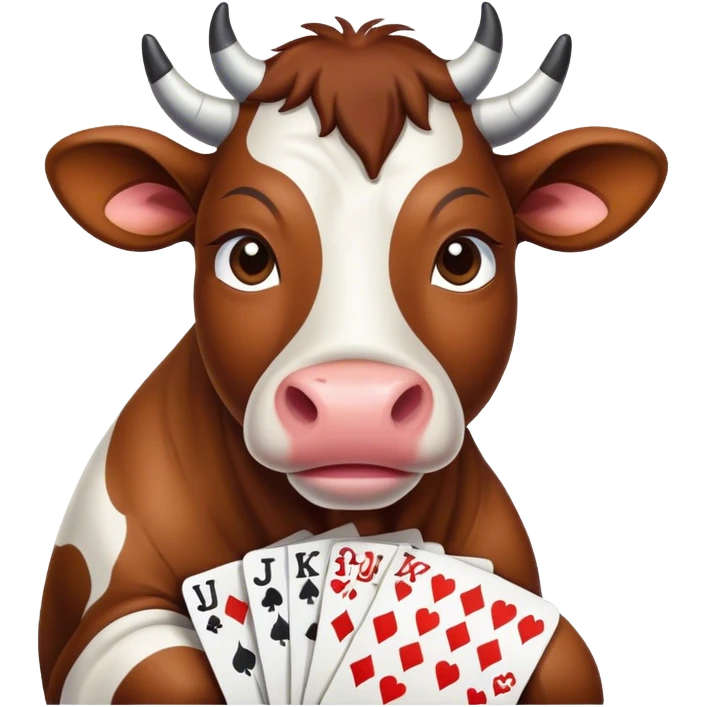 Cow gambling emoji