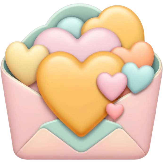 Pastel warm-colored romantic vintage aesthetic  emoji