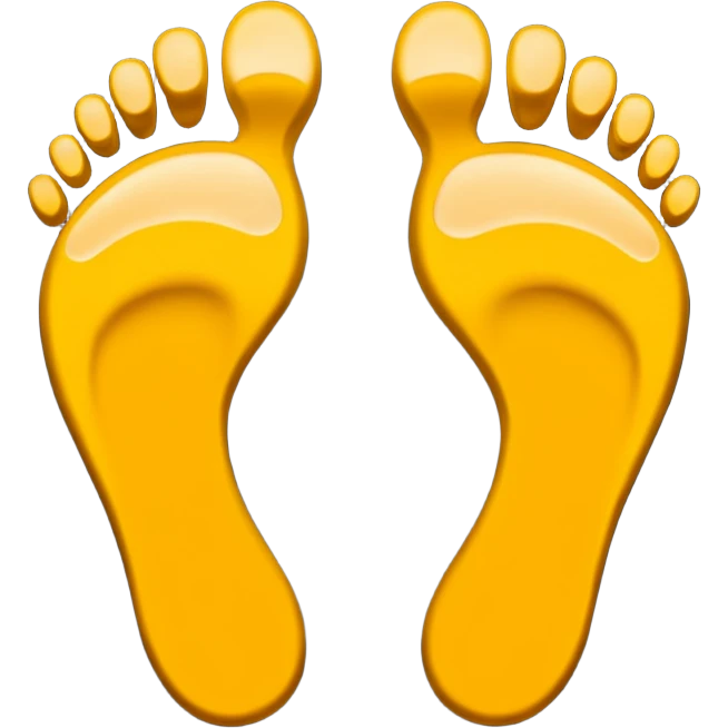 следы ног на белом фоне emoji