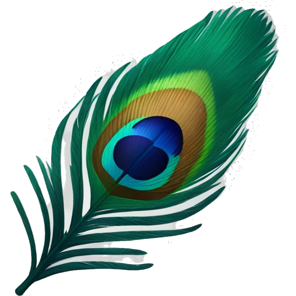 peacock feather emoji