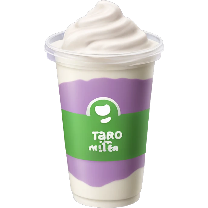 Taro milk tea emoji