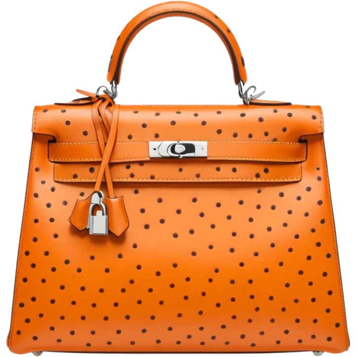 hermes kelly sellier ostrich palladium hardware emoji