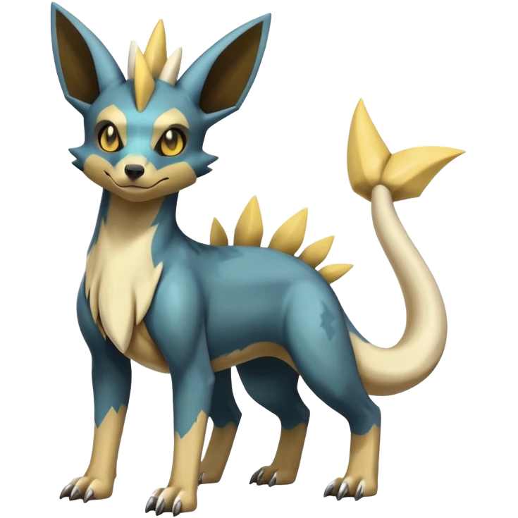 Manectric-Lucio-Cubone-Umbreon-Marowak-Draco-Fakémon-hybrid-creature (full body), 4 legs emoji