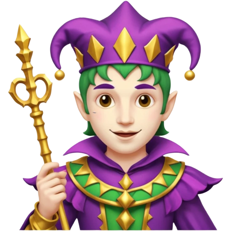 a wrangled jester emoji