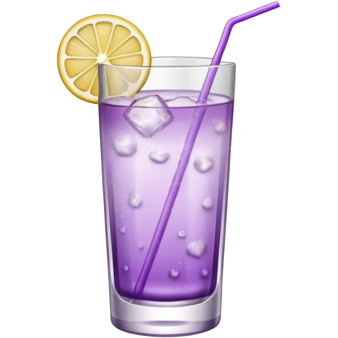 Cocktail light purple with high glass emoji