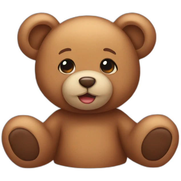 Teddy bear inlove emoji