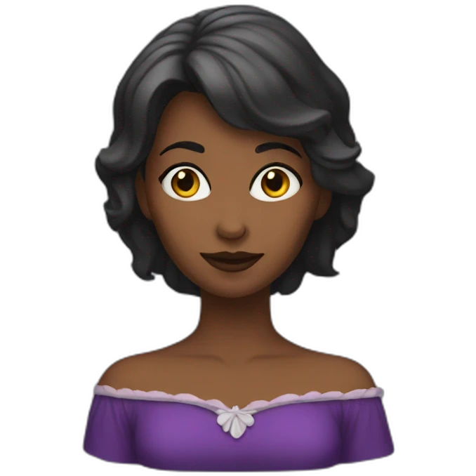 Femme chauve emoji