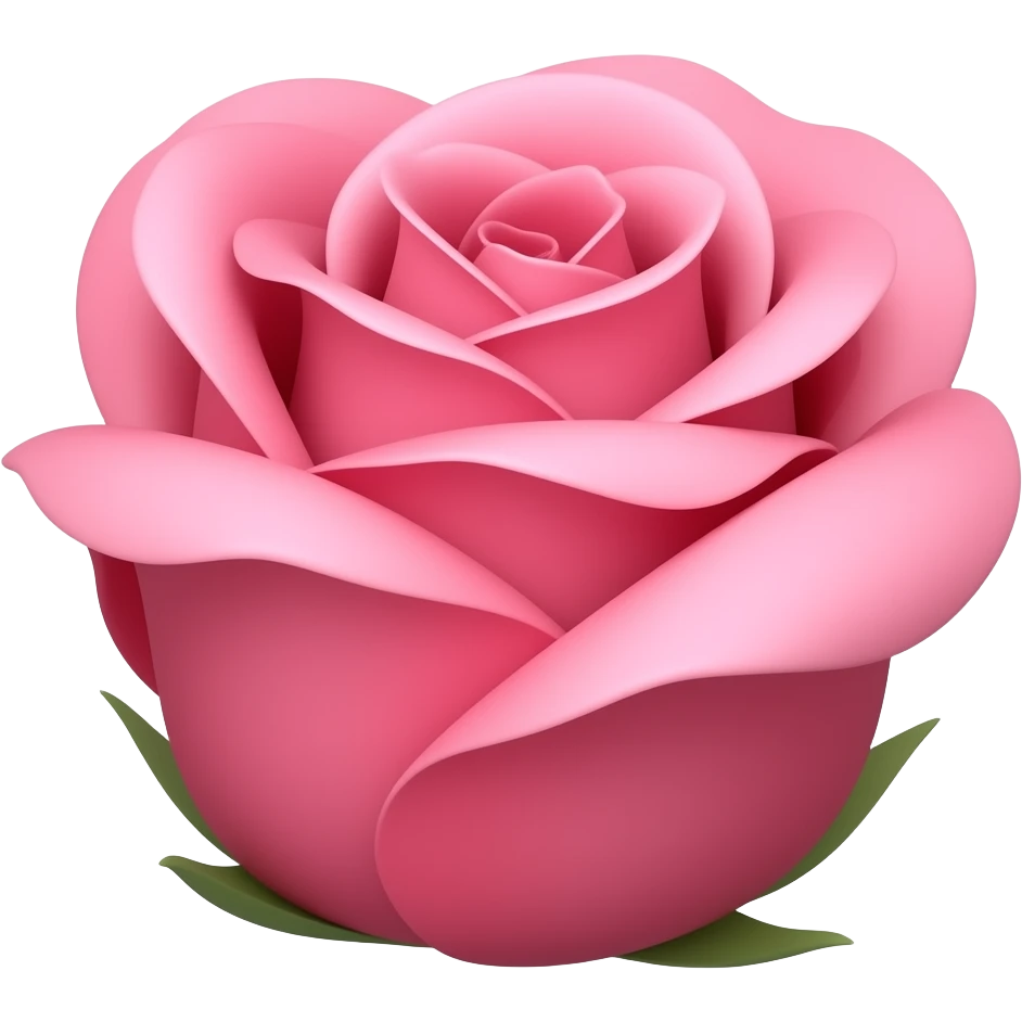 Pink rose emoji emoji