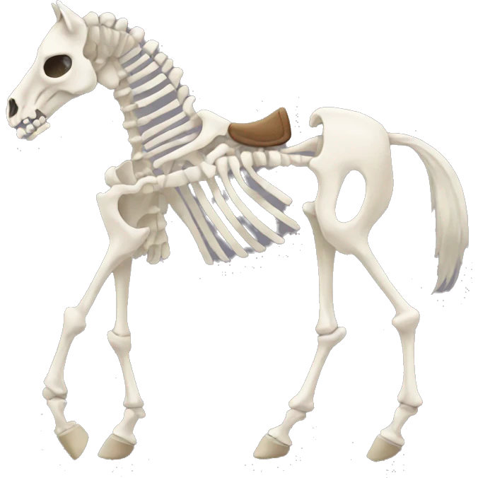 Skeleton horse emoji