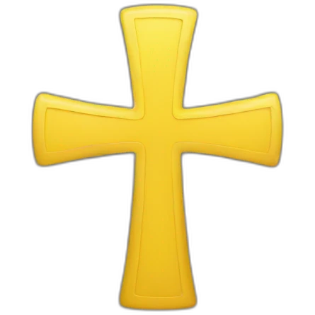 Yellow cross emoji
