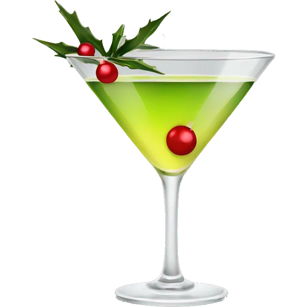 Christmas martini  emoji