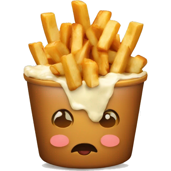 poutine qui mange une poutine emoji
