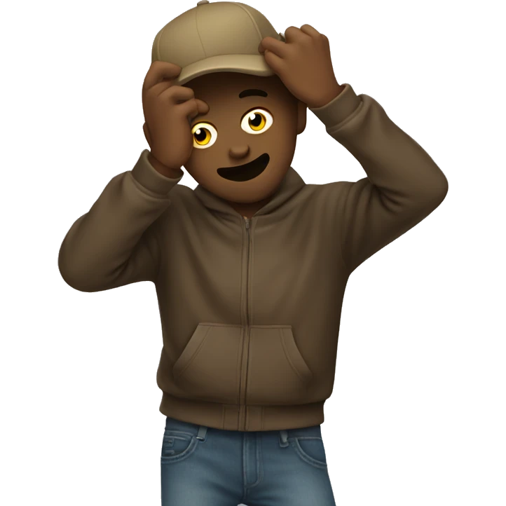 person dabbing emoji