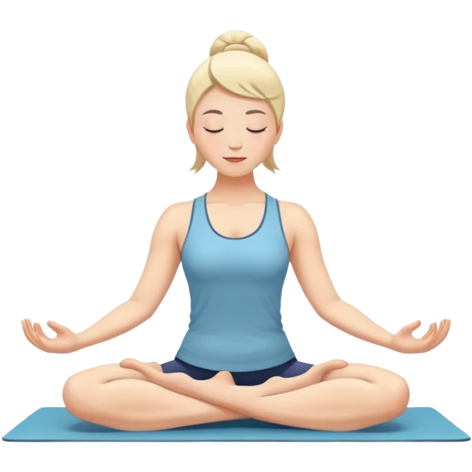 person stretching in a yoga pose emoji