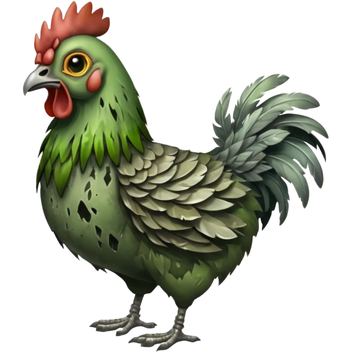 Zombie hen emoji