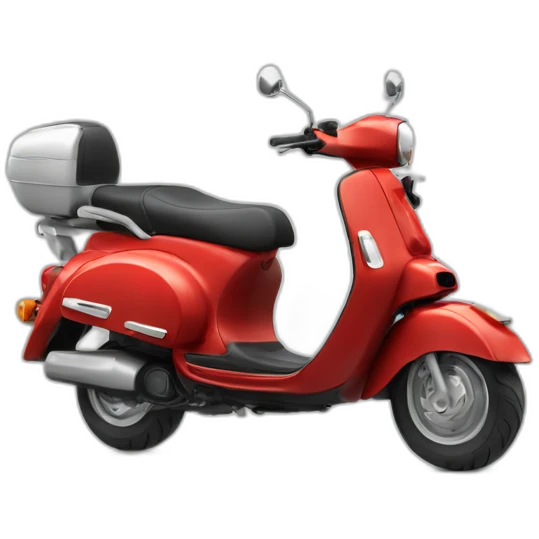 Scooter en rou Arrière emoji