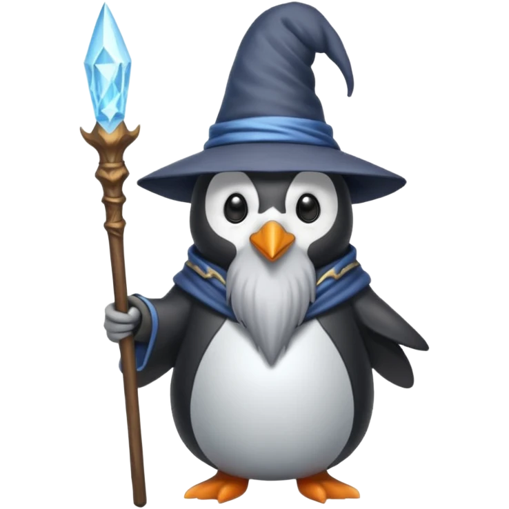 Penguin Wizard emoji