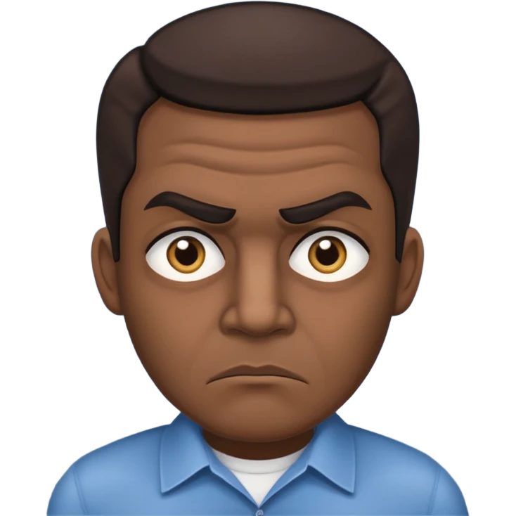 The disgruntled Colombian emoji