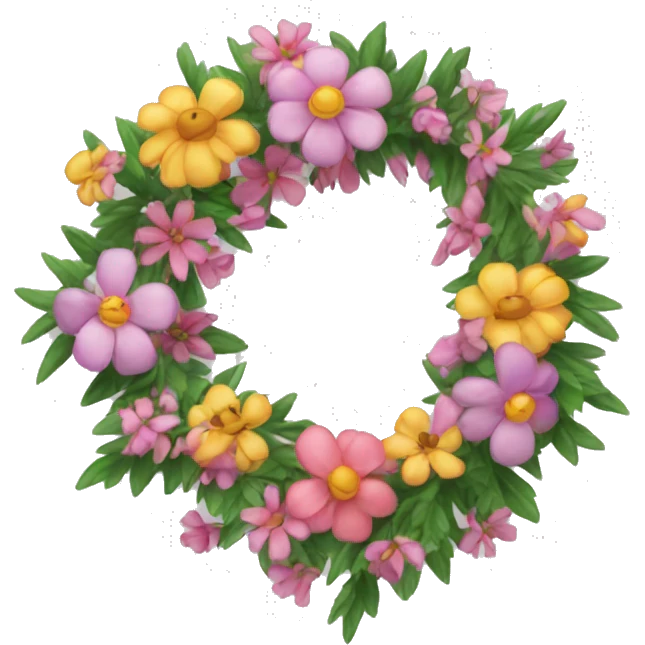 Garland of flowers emoji