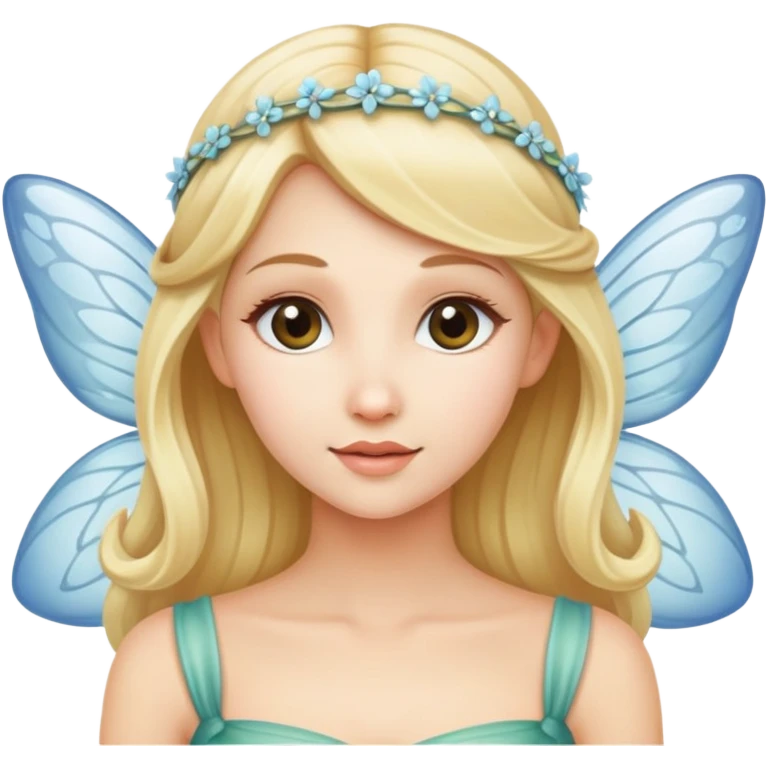Beautiful blonde fairy women in hairnet emoji