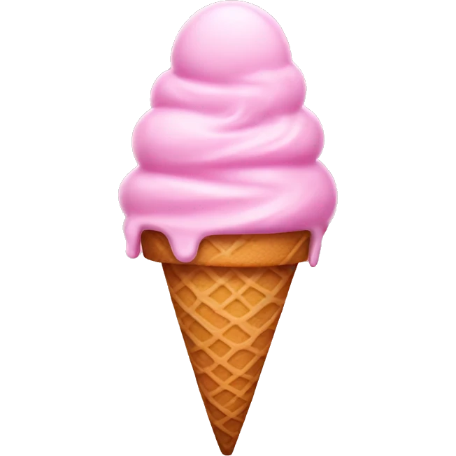 Pink ice cream emoji