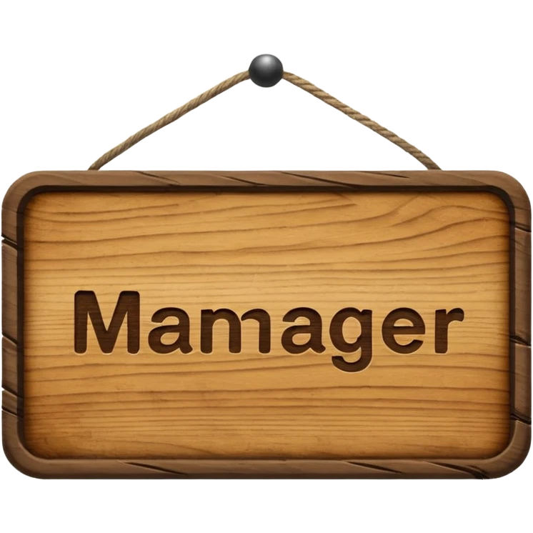 manager sign emoji