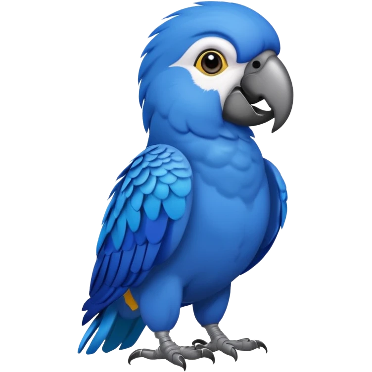 blue parrot from Brazil, rio emoji